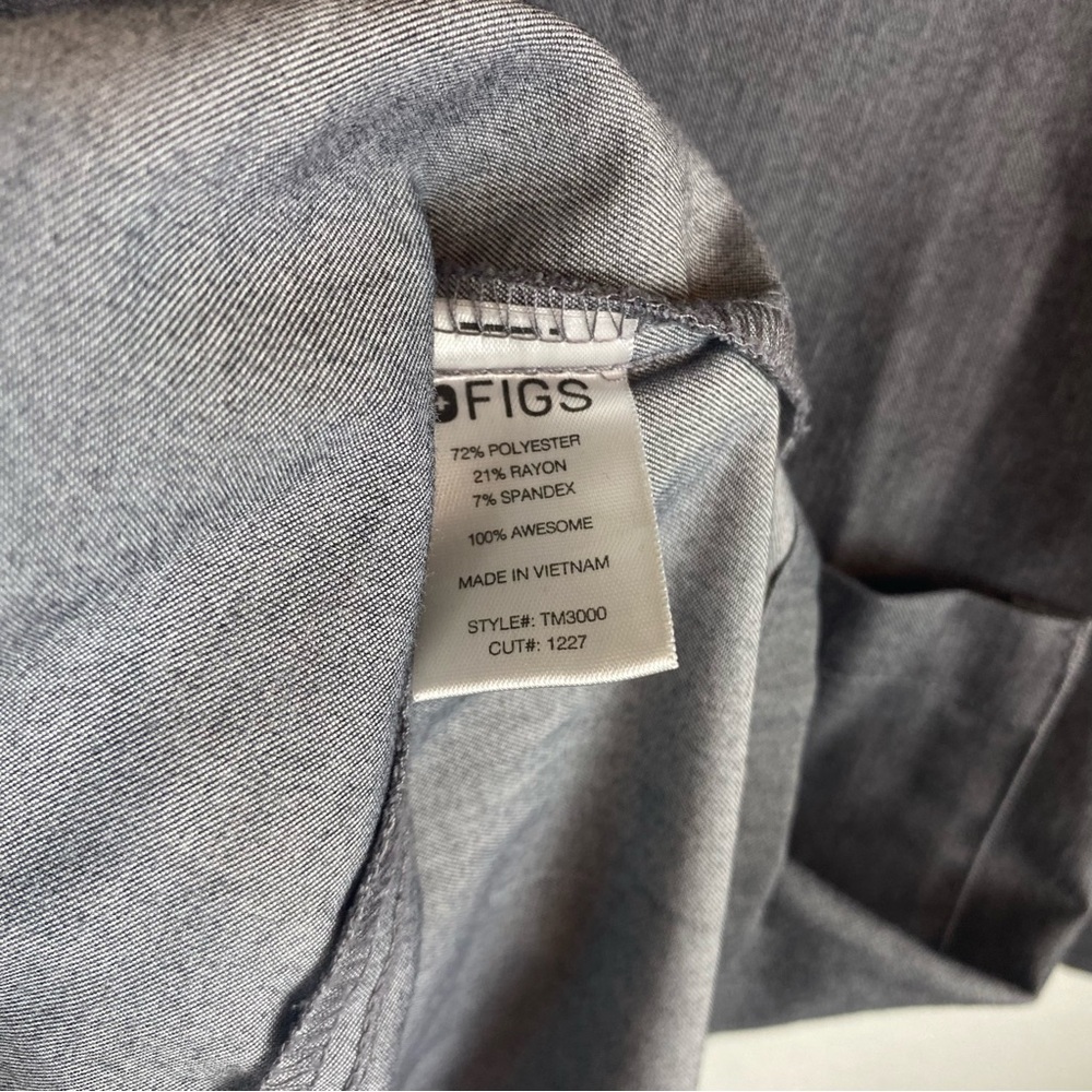 Figs Men’s Small Chisec‎ 3 Pocket Scrub Top TM3000 Gray - Picture 5 of 7